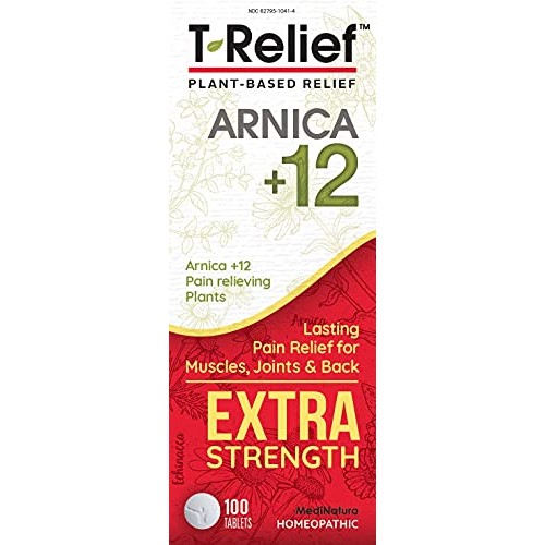 MediNatura T-Relief Extra Strength Pain Relief Arnica +12 Plant-B...