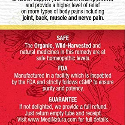 MediNatura T-Relief Extra Strength Pain Relief Arnica +12 Plant-B...