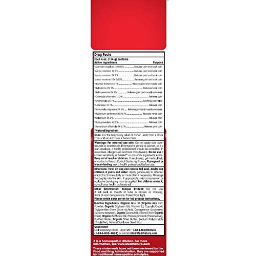 MediNatura T-Relief Natural Pain Relief Arnica +12 Natural Plant-...
