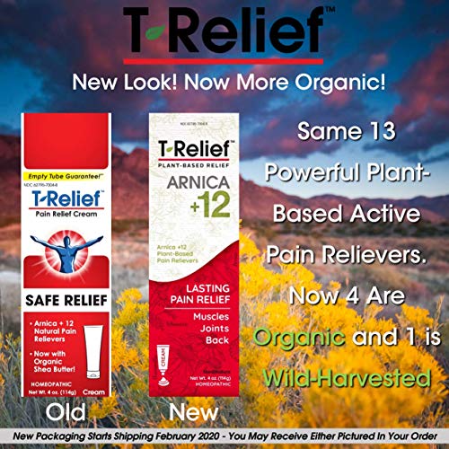 MediNatura T-Relief Natural Pain Relief Arnica +12 Natural Plant-...