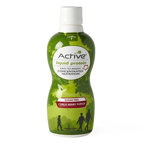 Medline ENT693SFCB Active Liquid Protein, Sugar-Free Citrus Berry...