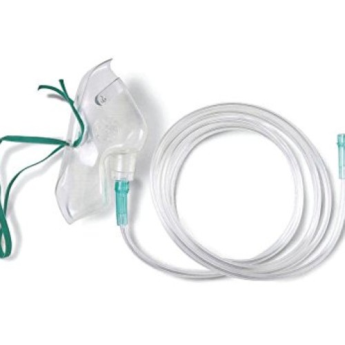 Medline HCS4600 MASK, Oxygen, MED. CONCEN, Adult, 7 TUB Case of...