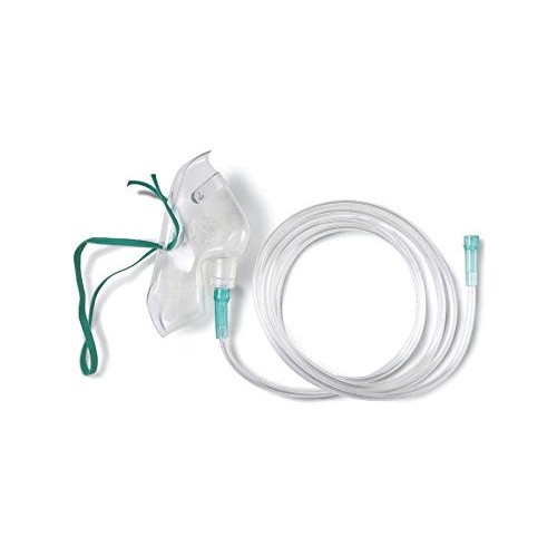 Medline HCS4600 MASK, Oxygen, MED. CONCEN, Adult, 7 TUB Case of...