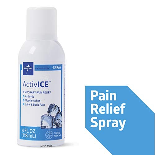 Medline MDSAICESPRYH ActivICE Topical Pain Reliever Spray, Great ...