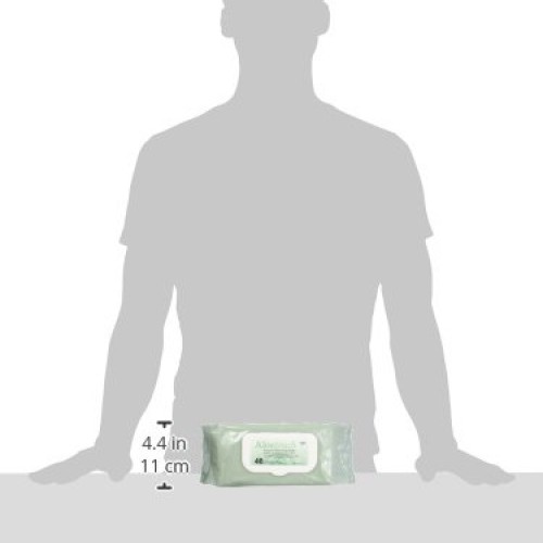 Medline-MSC263654 FitRight Aloe Personal Cleansing Cloth Wipes, S...