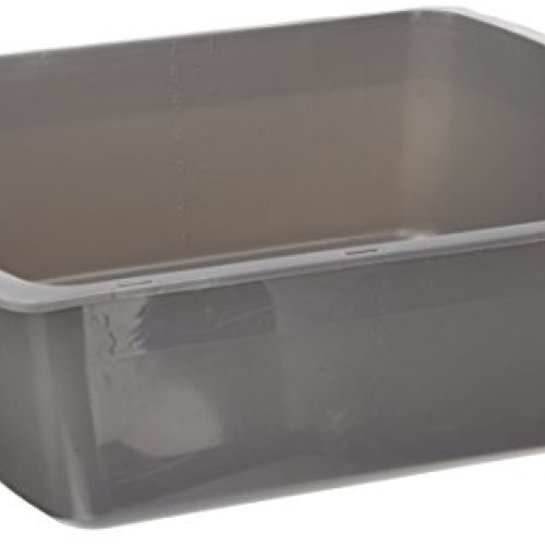 Medline Rectangular Plastic Wash Basins, Graphite
