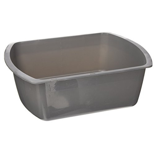 Medline Rectangular Plastic Wash Basins, Graphite