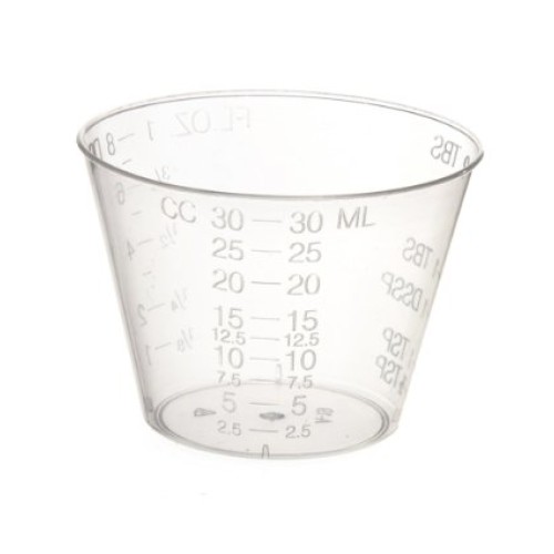 Non-Sterile Graduated Plastic Medicine Cups, 100 Count