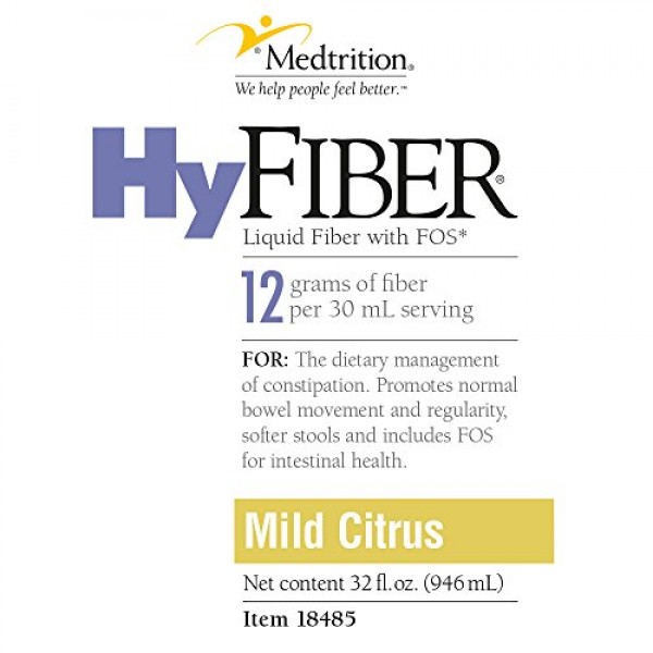 Daily Liquid Fiber for Regularity and Soft stools |HyFiber| 12 Gr...