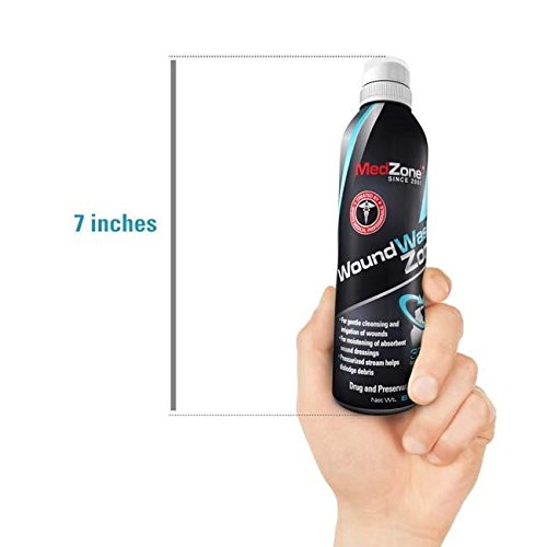 MedZone Piercing Aftercare and Wound Sterile Saline Spray Wash, 8...