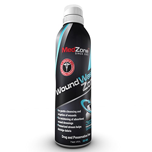 MedZone Piercing Aftercare and Wound Sterile Saline Spray Wash, 8...