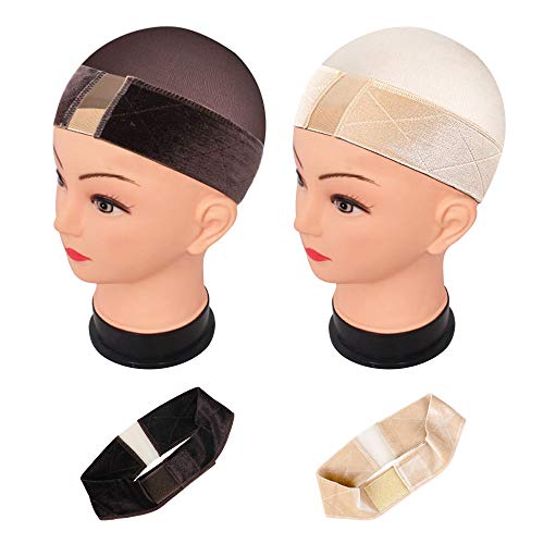 Meetory 2 Pieces Lace Velvet Parting Wig Grip and 8 Pieces Wig Ca...