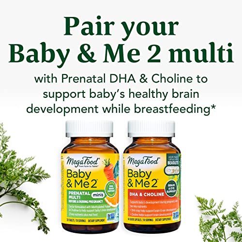 MegaFood Baby & Me 2 Prenatal Multivitamin Minis - Prenatal Vitam...