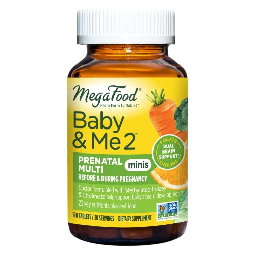 MegaFood Baby & Me 2 Prenatal Multivitamin Minis - Prenatal Vitam...