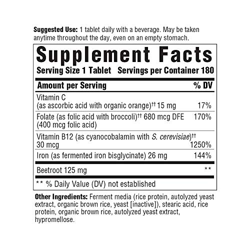 MegaFood Blood Builder - Iron Supplement for Energy Support with ...