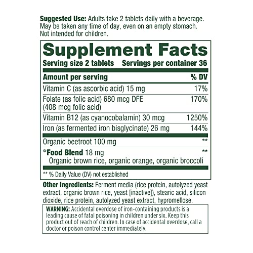MegaFood Blood Builder Minis - Iron Supplement Shown to Increase ...