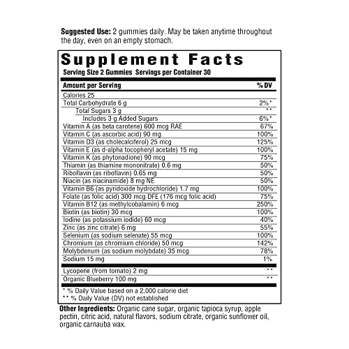 MegaFood Mens Multi Gummy - Multivitamin with B Vitamins, Seleni...