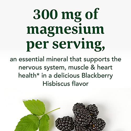 Megafood Relax Calm Magnesium Powder BlackBerry Hibiscus, 7.05 OZ