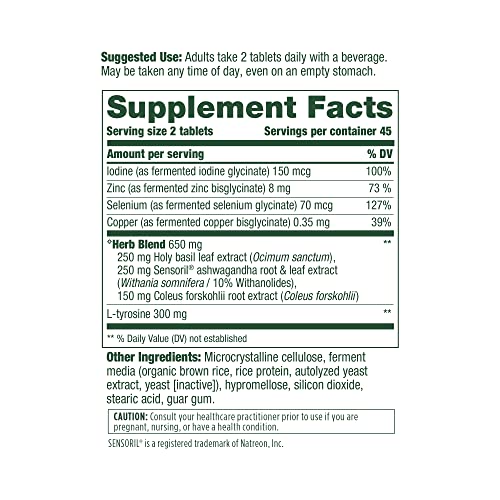 MegaFood Thyroid Strength - Mineral Supplement for Thyroid Suppor...