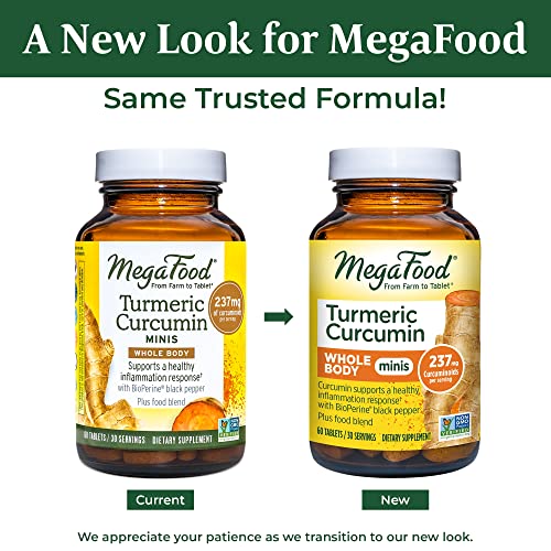 MegaFood Turmeric Curcumin Minis - Support Healthy Inflammation R...