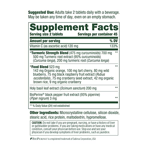 MegaFood - Turmeric Strength for Whole Body, Curcumin Support for...