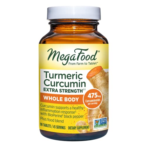 MegaFood - Turmeric Strength for Whole Body, Curcumin Support for...