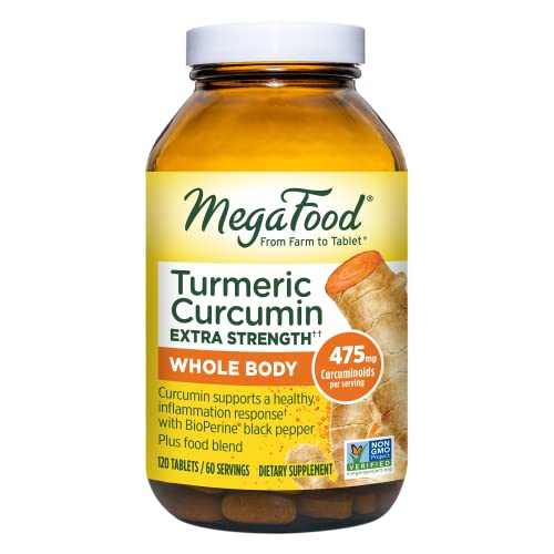 MegaFood - Turmeric Strength for Whole Body, Curcumin Support for...