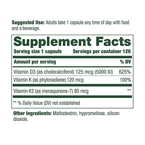 MegaFood Vitamin D3 5000 IU 125 mcg - Bone Health and Immune Su...