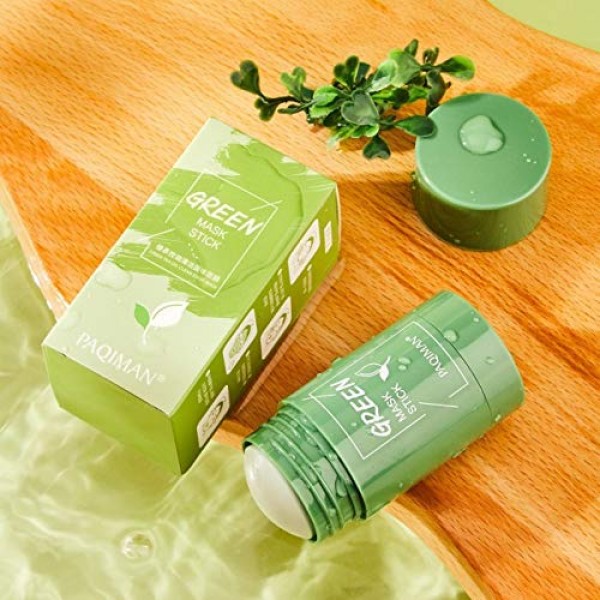 2 Pcs Green Mask, Face Moisturizes Oil Control Purifying Clay Sti...