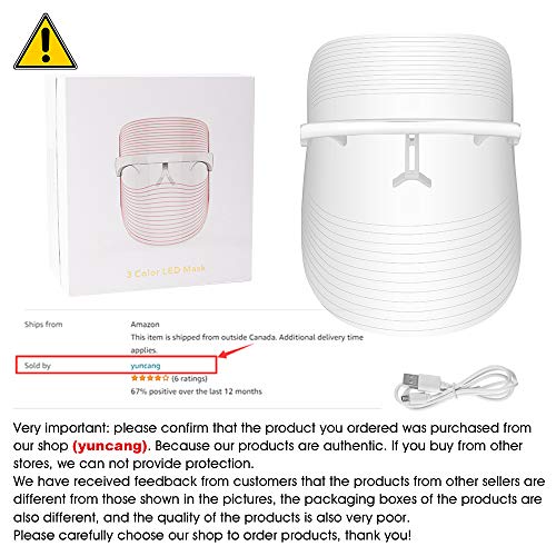 3 Color Facial-Mask, Portable and light Face-Mask, Photon-Face Sk...