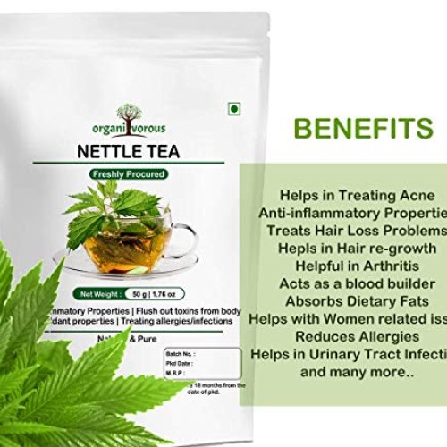 Bellentines Organivorous Nettle Leaf Tea | Urtica Dioica | Herbal...