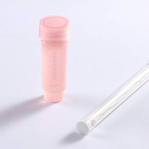 Earrings Hole Cleaner, Rose Fragrance Odor Removal Ear Care Kit, ...