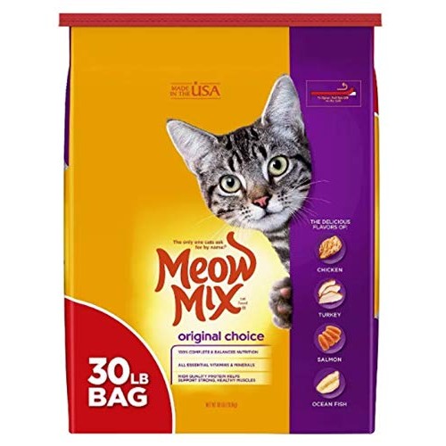 Meow Mix Original Choice Dry Cat Food, 30 Pounds