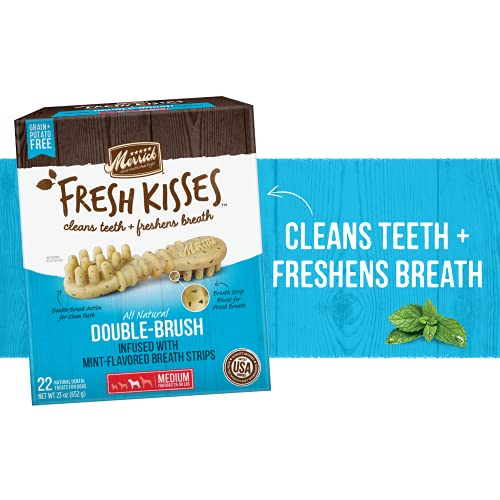 Merrick 66054 Fresh Kisses Medium Oral Care Dental Dog Treats, fo...