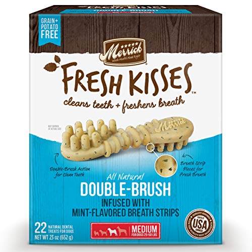 Merrick 66054 Fresh Kisses Medium Oral Care Dental Dog Treats, fo...