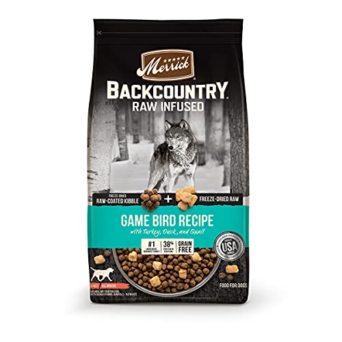 Merrick Backcountry Raw Infused Grain Free Dry Dog Food Game Bird...