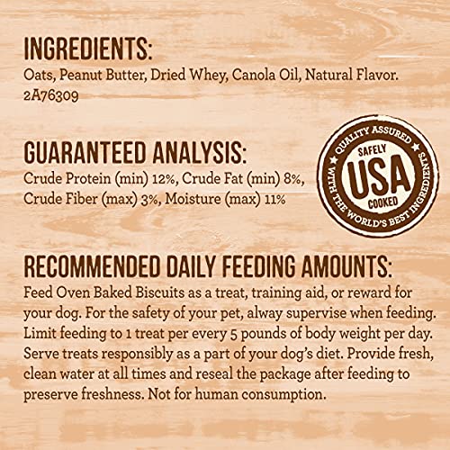 Merrick Oven Baked Dog Treats - Pawsome Peanut Butter with Real ...