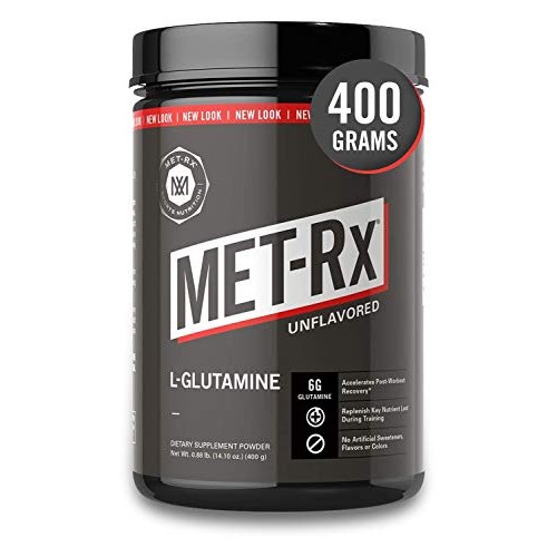 MET-Rx L-Glutamine Powder, 400 g, Post-Workout Amino Acid Nutriti...