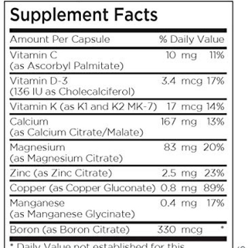 Metabolic Maintenance Rebuild - Bone Health Support Supplement wi...