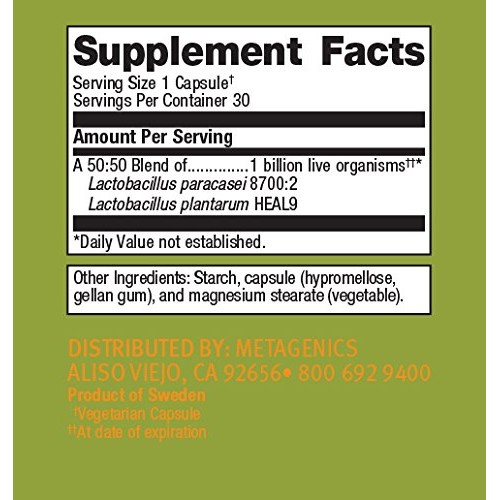 Metagenics UltraFlora Immune Booster – Daily Probiotic – Healthy...