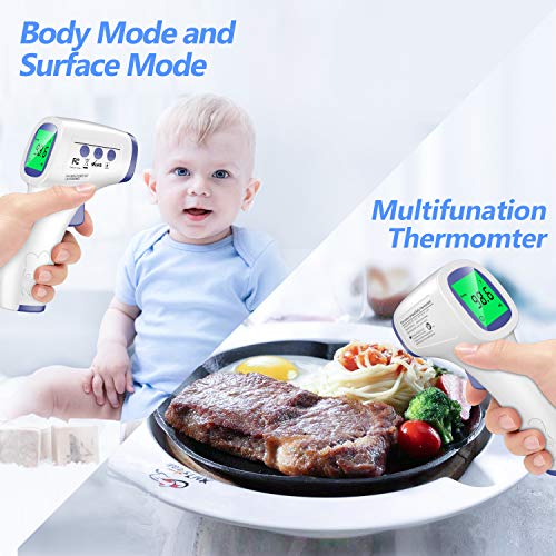 No-Contact Infrared Forehead Thermometer for Adults Kids and Babi...