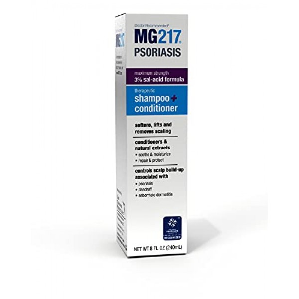 MG217 Psoriasis Scalp Solutions, Shampoo + Conditioner, 8 Ounce ...