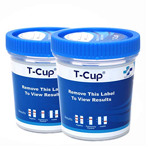 MiCare 2pk - 12-Panel Multi Drug Test Cup AMP/BAR/BUP/BZO/COC/...
