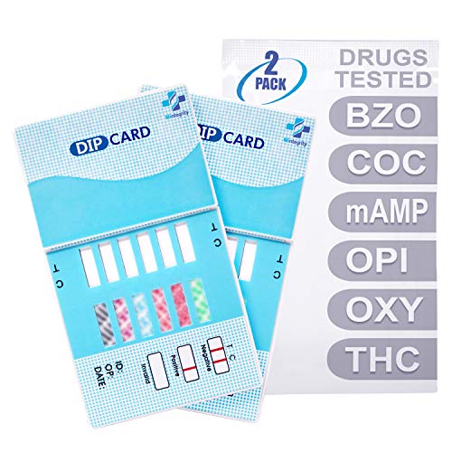 MiCare 2pk - 6-Panel Urine Drug Test Card BZO/COC/mAMP/OPI/OXY...