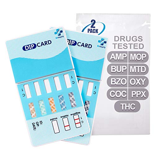 MiCare 2pk - 9-Panel Urine Drug Test Card AMP/BUP/BZO/COC/MOP/...