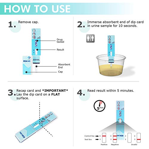 MiCare 5pk - 1-Panel Urine Drug Test Card Cotinine COT #MI-WC...