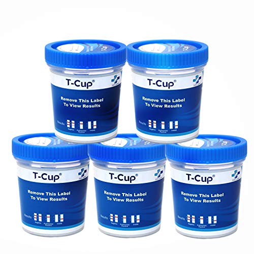MiCare 5pk - 12-Panel Multi Drug Test Cup AMP/BAR/BUP/BZO/COC/...