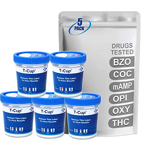 MiCare 5pk - 6-Panel Multi Test Cup BZO/COC/mAMP/OPI/OXY/THC ...
