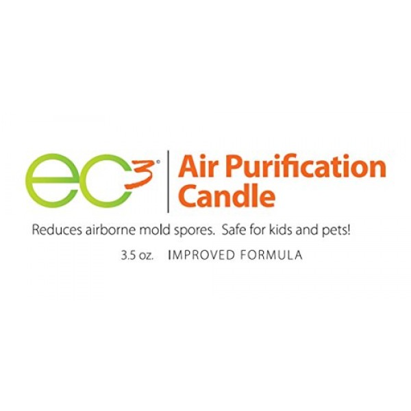 EC3 Air Purification Candle, Natural, Botanical Ingredients in So...
