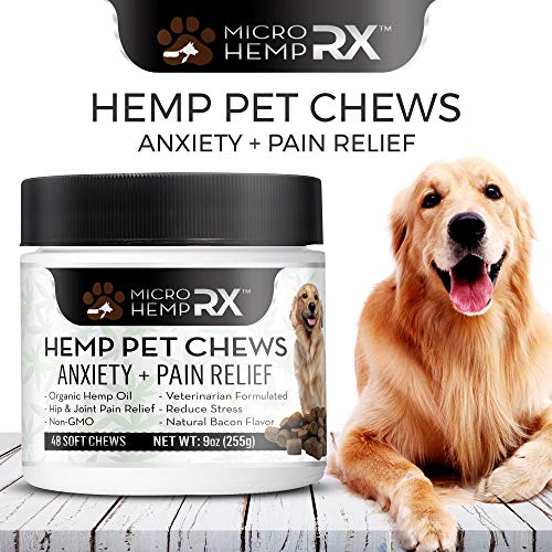 Premium All Natural Hemp Oil Pet Chews, Best Dog Treats for Anxie...